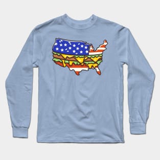 USA Burger Country Long Sleeve T-Shirt